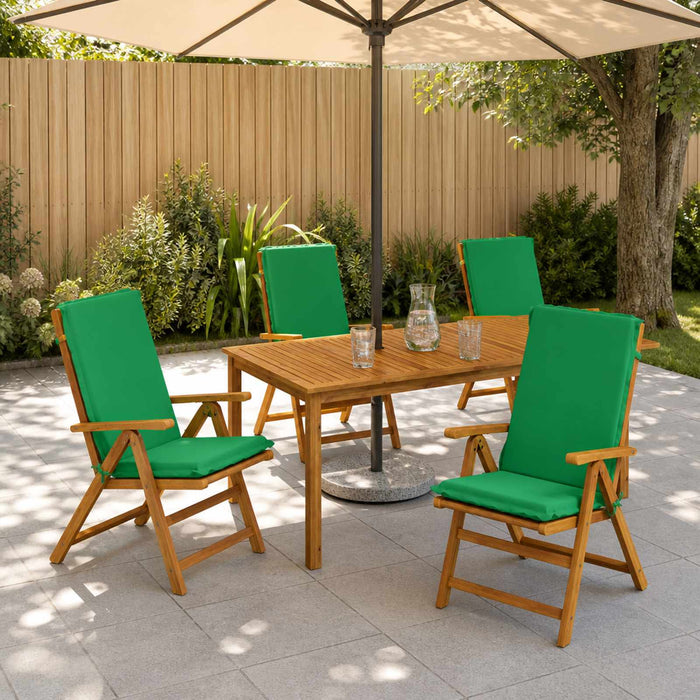 Set de perne cu spătar înalt de 6 bucăți GEMERT 6 pcs Verde WALTI