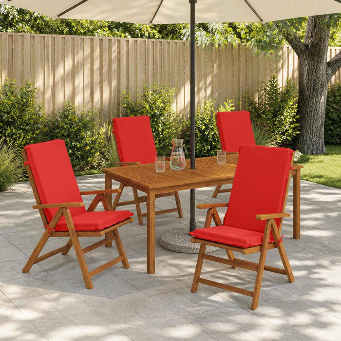 Set de perne cu spătar înalt de 4 bucăți GEMERT 4 pcs Roșu WALTI