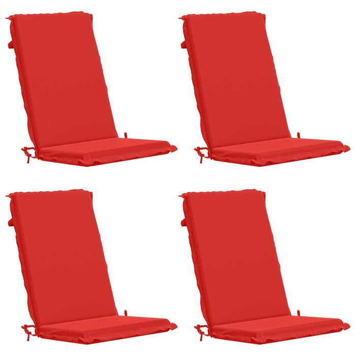 Set de perne cu spătar înalt de 4 bucăți GEMERT 4 pcs Roșu WALTI