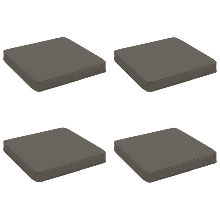 Perne pentru șezut cu 4 piese VUGHT 4 pcs 100% Polyester Gri WALTI