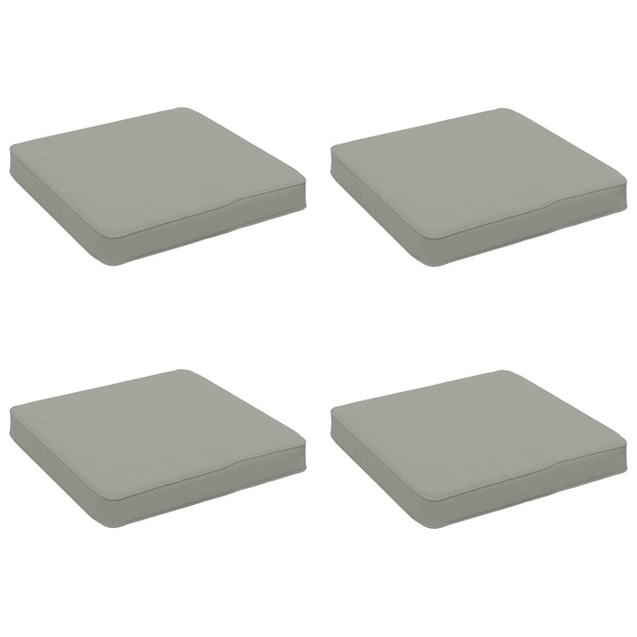 Perne pentru șezut cu 4 piese VUGHT 4 pcs 100% Polyester Gri WALTI