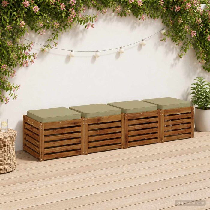 Perne pentru șezut cu 4 piese VUGHT 4 pcs 100% Polyester WALTI