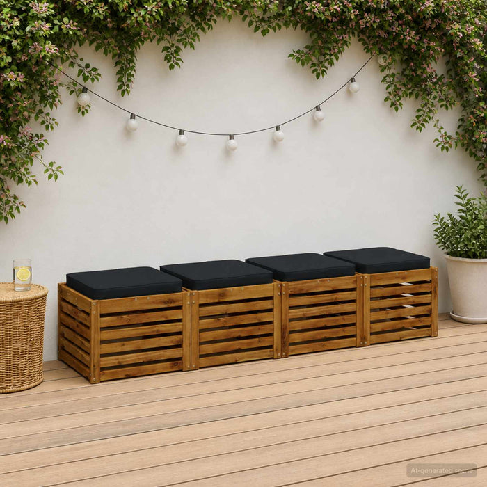Perne pentru șezut cu 4 piese VUGHT 4 pcs 100% Polyester WALTI