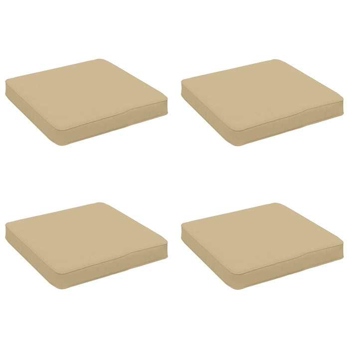 Perne pentru șezut cu 4 piese VUGHT 4 pcs 100% Polyester Bej WALTI