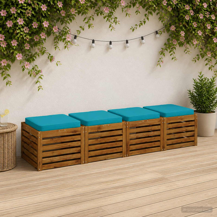 Perne pentru șezut cu 4 piese VUGHT 4 pcs 100% Polyester WALTI