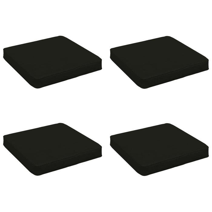 Perne pentru șezut cu 4 piese VUGHT 4 pcs 100% Polyester Negru WALTI