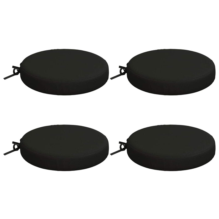 Perne pentru șezut cu 4 piese SOEST 4 buc. 100% Polyester Negru WALTI