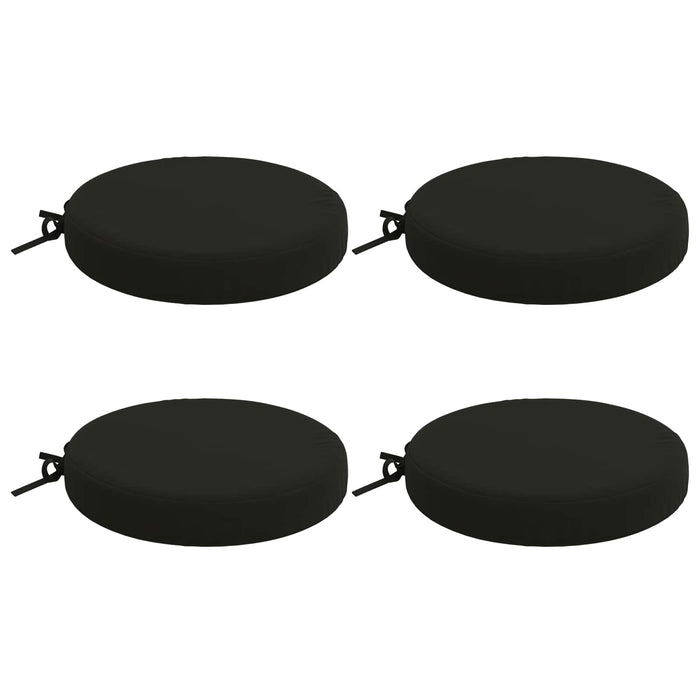 Perne pentru șezut cu 4 piese SOEST 4 buc. 100% Polyester Negru WALTI