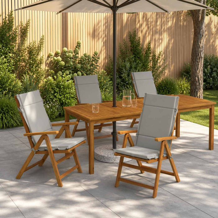 Perne pentru Scaune cu Spătar Înalt - Set de 4 GEMERT 4 pcs Gri WALTI