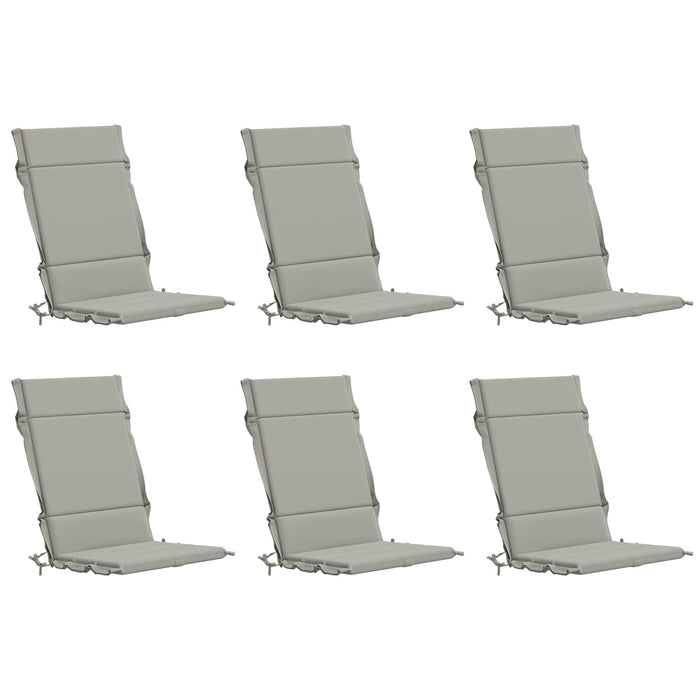 Perne pentru Scaune cu Spătar Înalt - Set de 6 GEMERT 6 pcs Gri WALTI