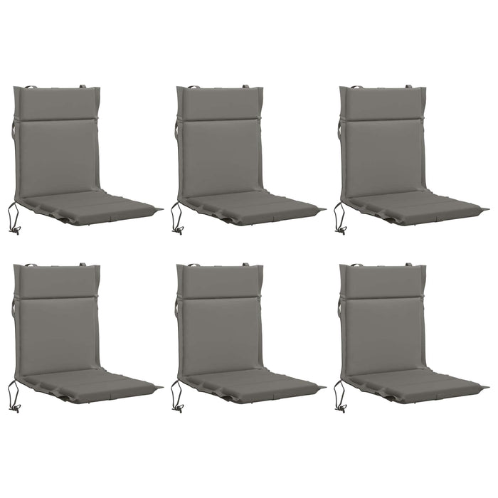 Perne pentru Scaune cu Spătar Înalt - Set de 6 GEMERT 6 pcs Gri - WALTI WALTI