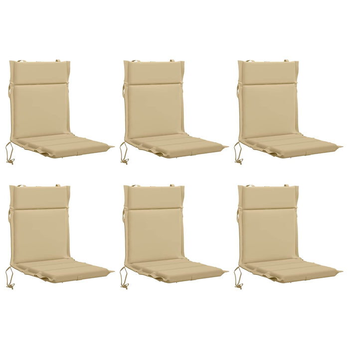 Perne pentru Scaune cu Spătar Înalt - Set de 6 GEMERT 6 pcs Bej WALTI