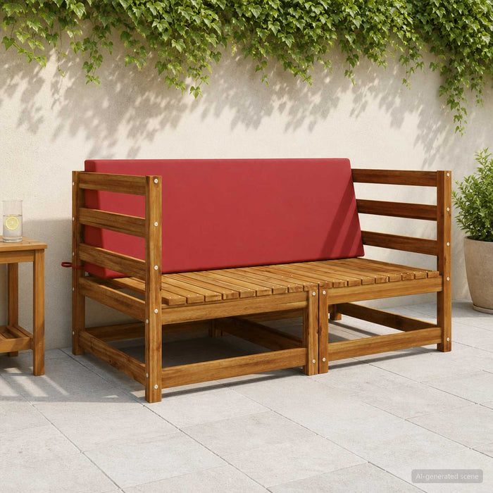 Pernă de spate SOEST 100% Polyester bordo 120 x 20 x 40 cm WALTI