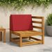 Pernă de spate SOEST 100% Polyester bordo 60 x 20 x 40 cm - WALTI WALTI
