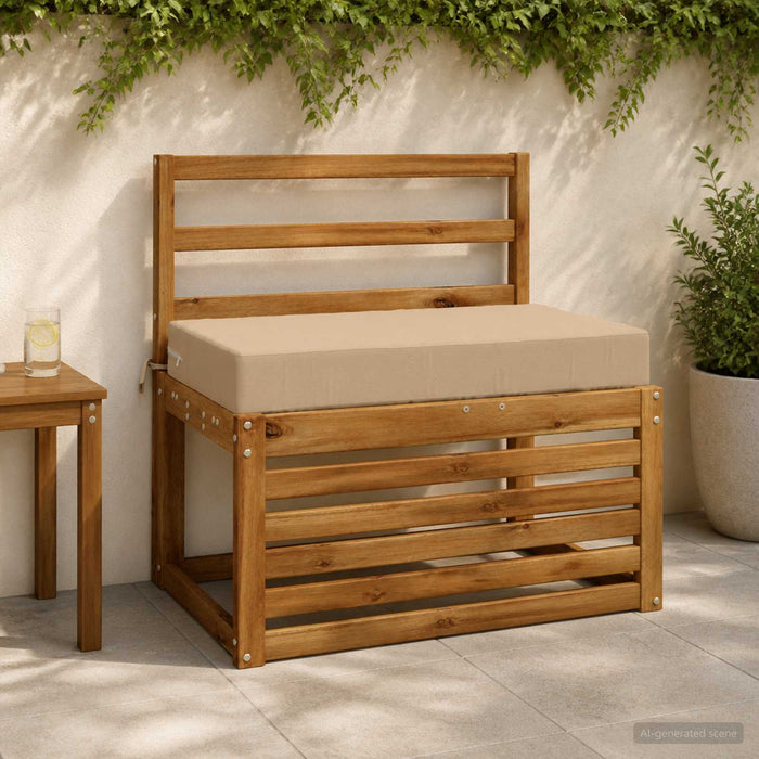 Pernă pentru șezut SOEST 100% Polyester Nisipiu 70 x 40 x 10 cm - WALTI WALTI