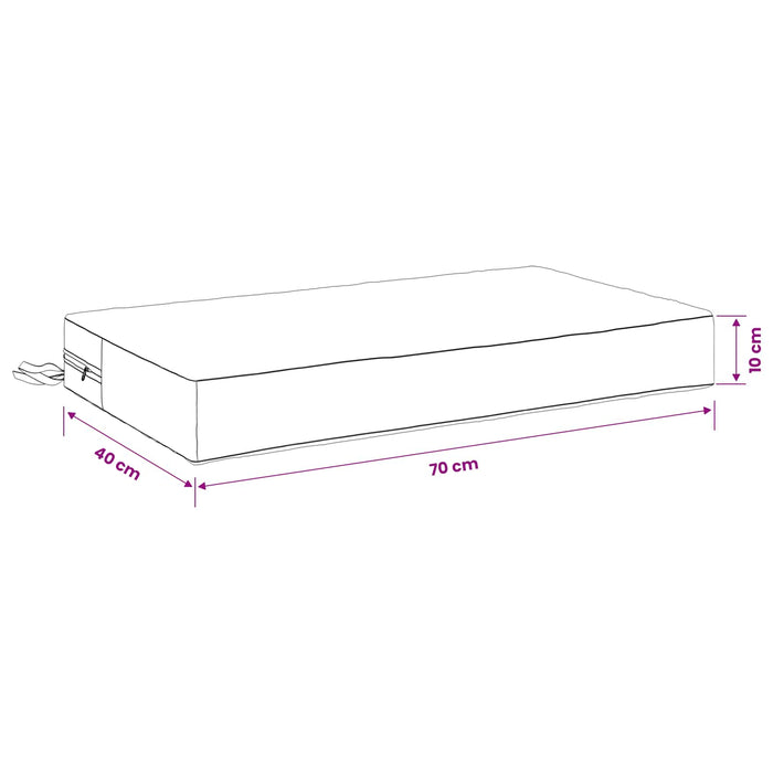 Pernă pentru șezut SOEST 100% Polyester Negru 70 x 40 x 10 cm WALTI