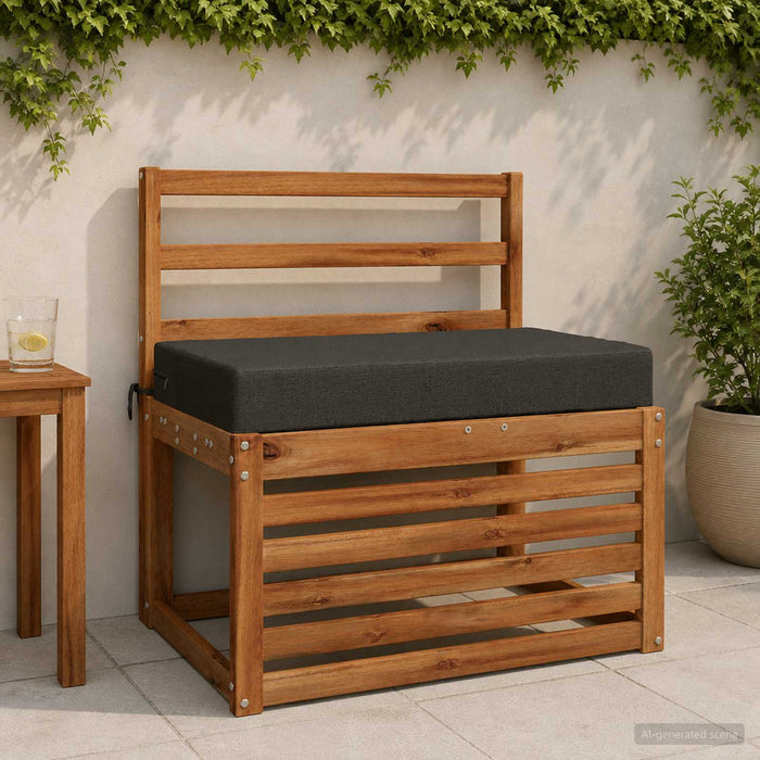 Pernă de spate SOEST 100% Polyester Antracit 70 x 40 x 10 cm WALTI