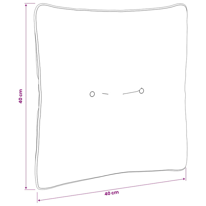 Pernă de spate PUTTEN 100% Polyester Nisipiu 40 x 40 x 10 cm WALTI