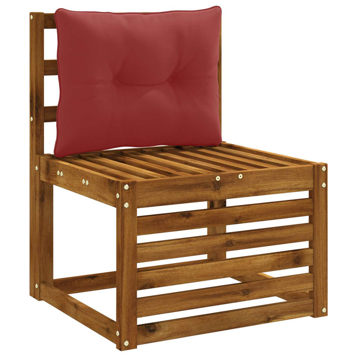 Pernă de spate PUTTEN 100% Polyester Roșu Vin 50 x 40 x 10 cm - WALTI WALTI