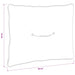 Pernă de spate PUTTEN 100% Polyester Roșu Vin 50 x 40 x 10 cm - WALTI WALTI