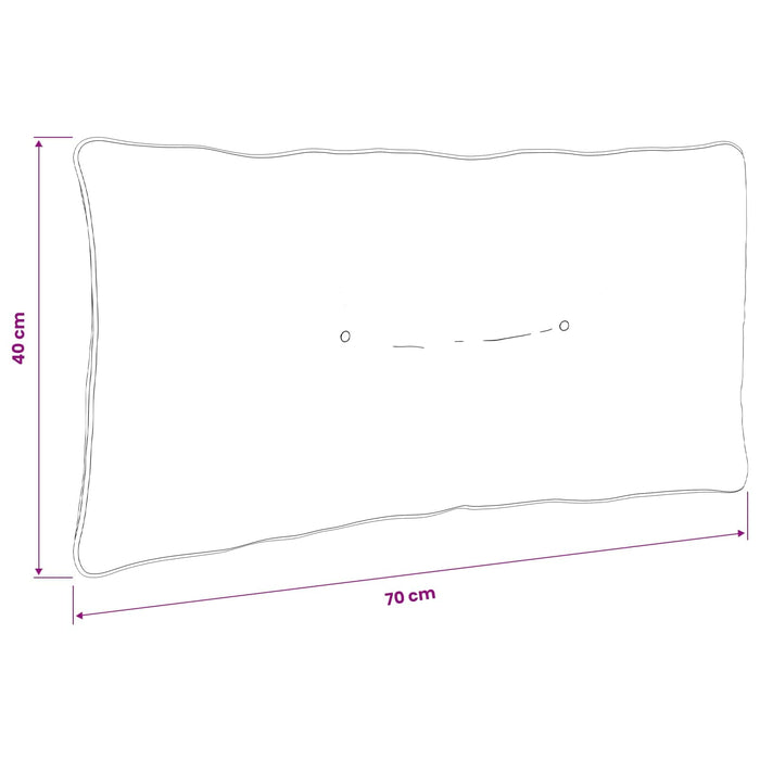Pernă de spate PUTTEN 100% Polyester Roz 70 x 40 x 10 cm WALTI