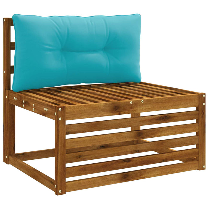 Pernă de spate PUTTEN 100% Polyester Turcoaz 70 x 40 x 10 cm WALTI