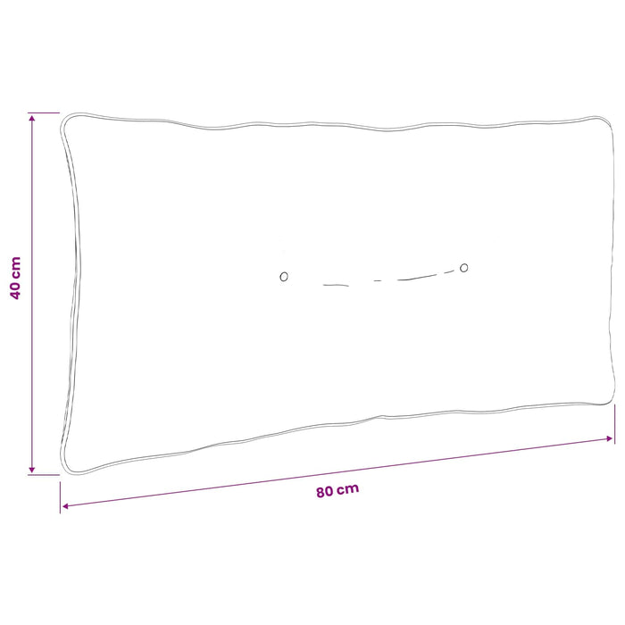 Pernă de spate PUTTEN 100% Polyester Alb 80 x 40 x 10 cm - WALTI WALTI