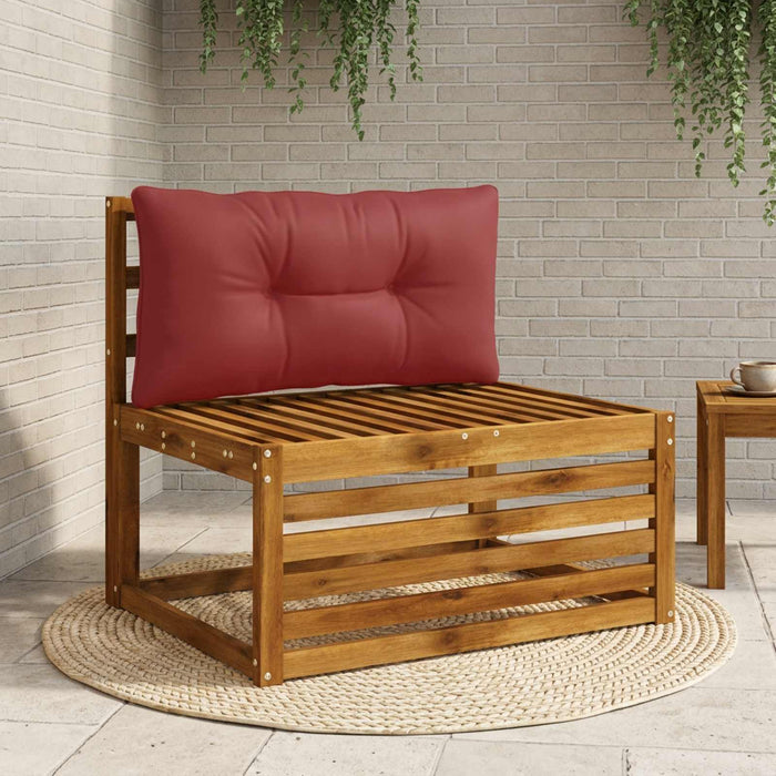 Pernă de spate PUTTEN 100% Polyester Roșu Vin 80 x 40 x 10 cm WALTI