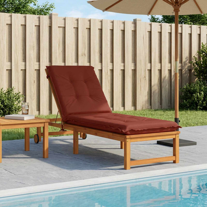 Perna pentru Șezlong GEMERT 100% Polyester Roșu 190 x 50 x 9 cm WALTI