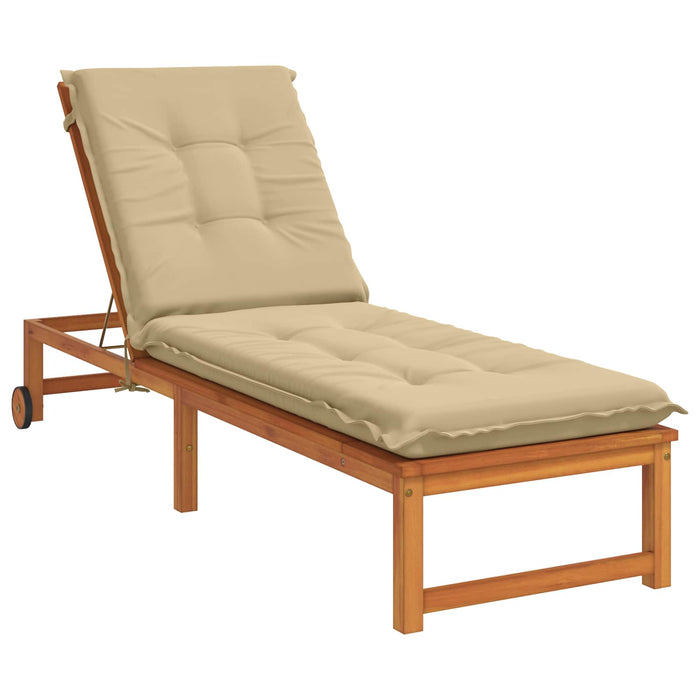 Perna pentru Șezlong GEMERT 100% Polyester Bej 190 x 60 x 9 cm WALTI