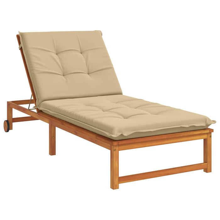 Perna pentru Șezlong GEMERT 100% Polyester Bej 190 x 70 x 9 cm WALTI