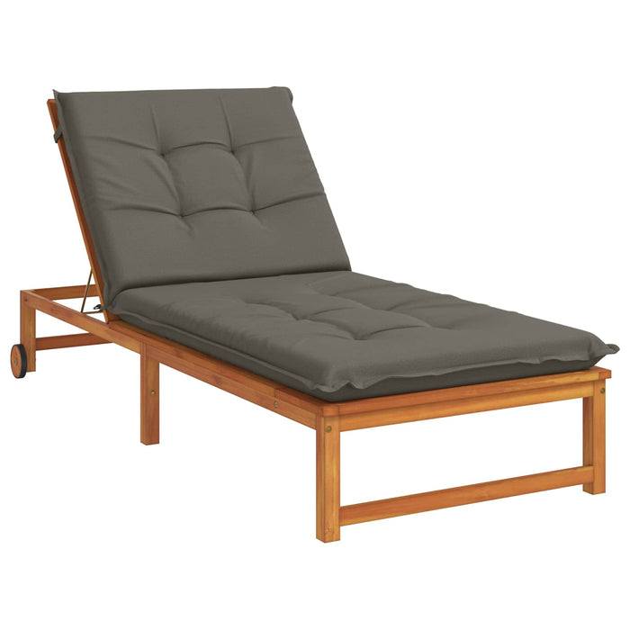 Perna pentru Șezlong GEMERT 100% Polyester Gri 190 x 80 x 9 cm WALTI