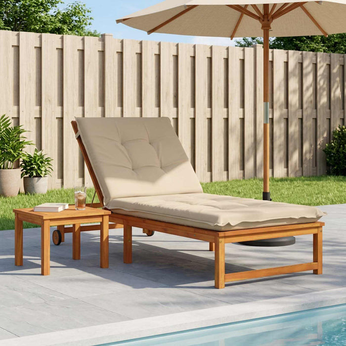 Perna pentru Șezlong GEMERT 100% Polyester Crem 190 x 70 x 9 cm WALTI