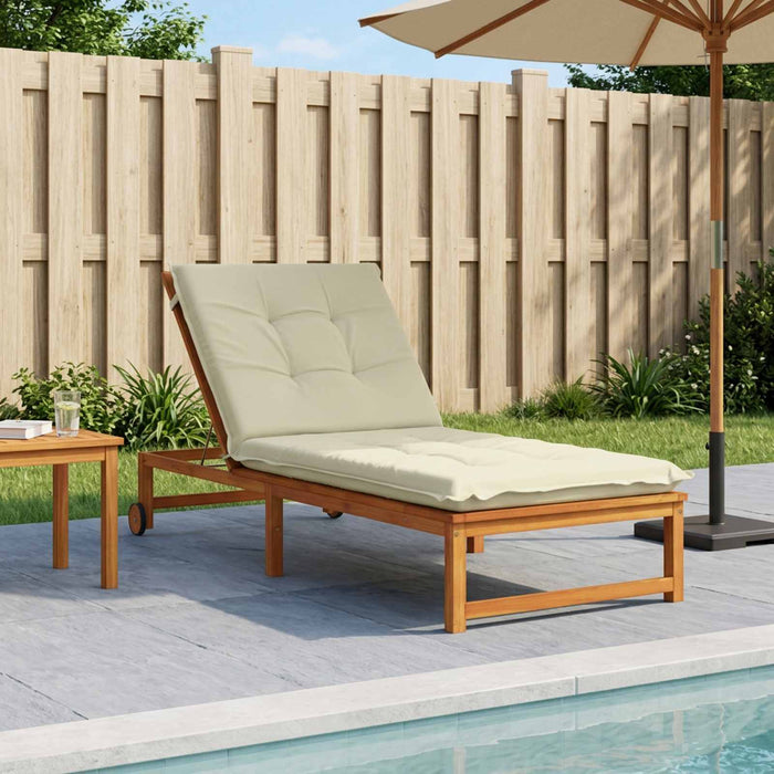 Perna pentru Șezlong GEMERT 100% Polyester Crem 190 x 70 x 9 cm - WALTI WALTI