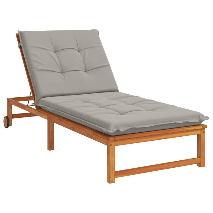Perna pentru Șezlong GEMERT 100% Polyester Gri 190 x 80 x 9 cm WALTI