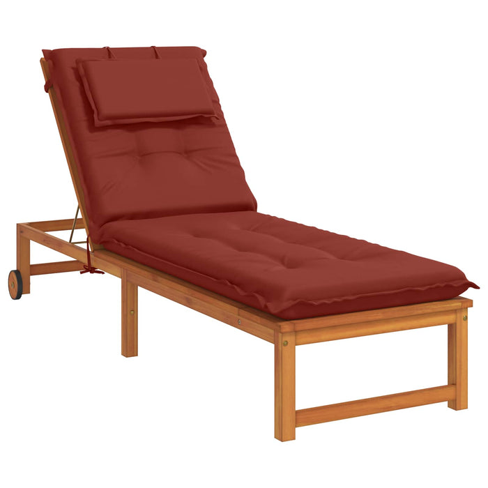 Perna pentru Șezlong GEMERT 100% Polyester Roșu 190 x 50 x 9 cm - WALTI WALTI