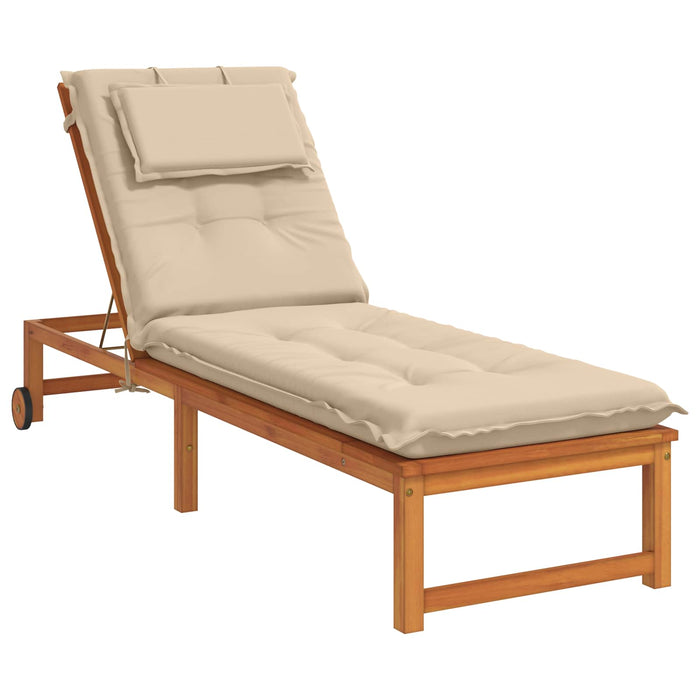 Perna pentru Șezlong GEMERT 100% Polyester Crem 190 x 50 x 9 cm - WALTI WALTI