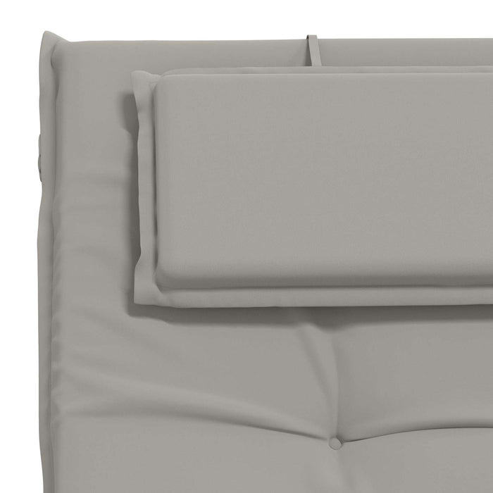 Perna pentru Șezlong GEMERT 100% Polyester Gri 190 x 50 x 9 cm WALTI