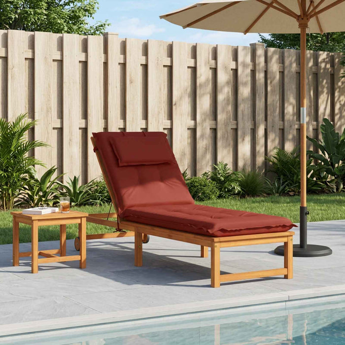 Perna pentru Șezlong GEMERT 100% Polyester Roșu 190 x 60 x 9 cm WALTI