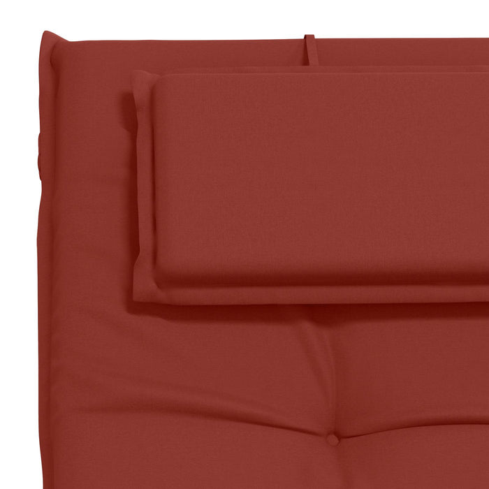 Perna pentru Șezlong GEMERT 100% Polyester Roșu 190 x 60 x 9 cm WALTI