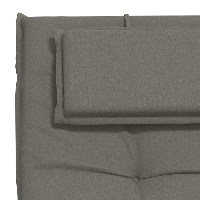 Perna pentru Șezlong GEMERT 100% Polyester Gri 190 x 60 x 9 cm WALTI