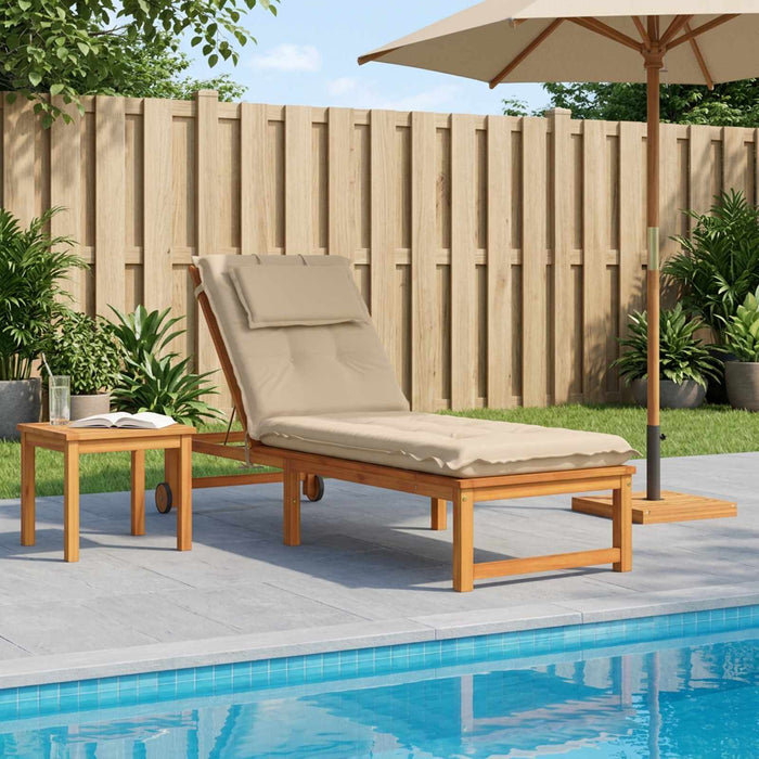 Perna pentru Șezlong GEMERT 100% Polyester Crem 190 x 50 x 9 cm - WALTI WALTI