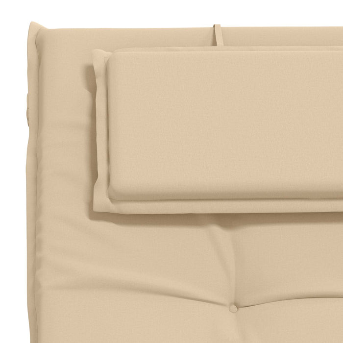 Perna pentru Șezlong GEMERT 100% Polyester Crem 190 x 60 x 9 cm WALTI