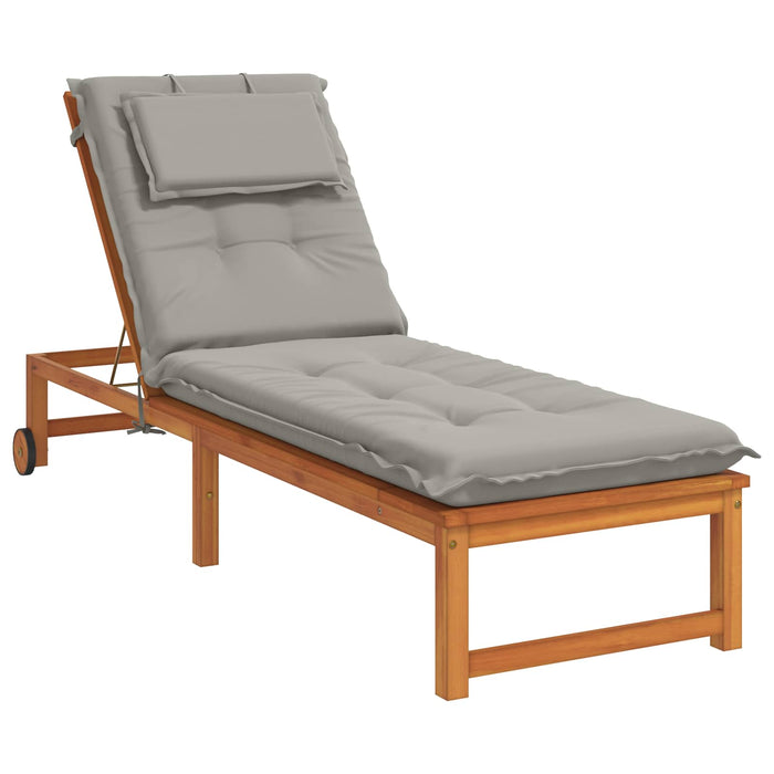 Perna pentru Șezlong GEMERT 100% Polyester Gri 190 x 60 x 9 cm WALTI