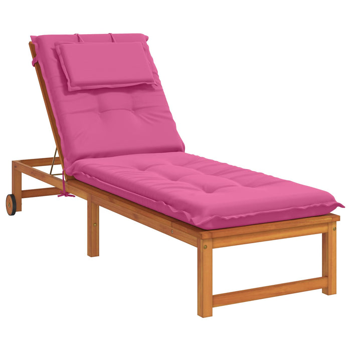 Perna pentru Șezlong GEMERT 100% Polyester Roz 190 x 60 x 9 cm - WALTI WALTI