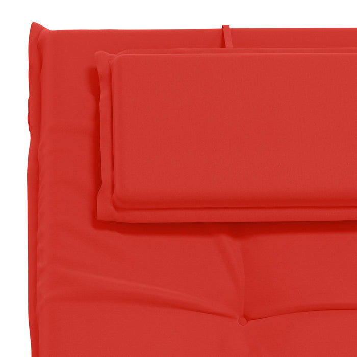 Perna pentru Șezlong GEMERT 100% Polyester Roșu 190 x 60 x 9 cm WALTI