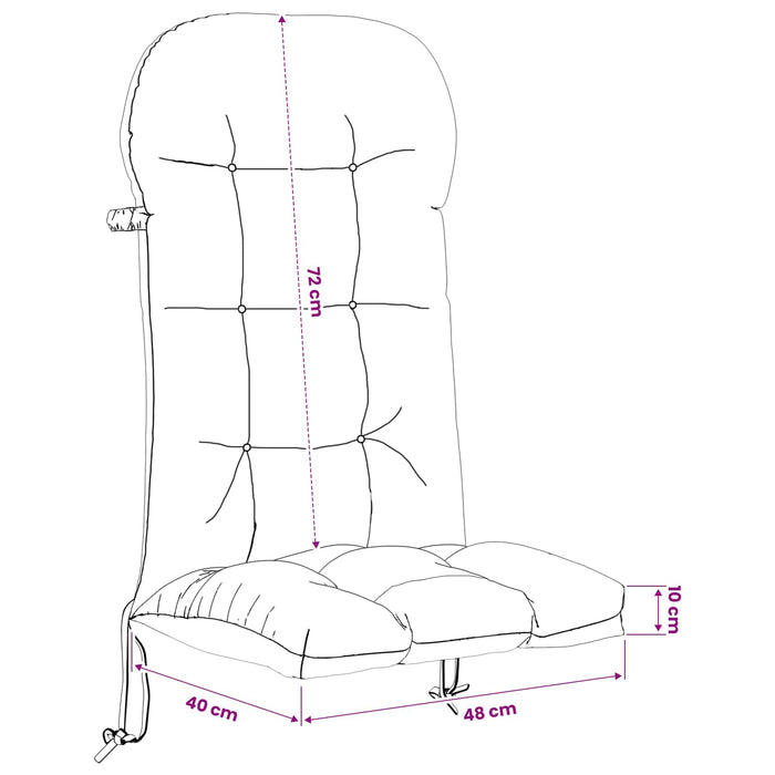 Perna de șezlong pentru soare PUTTEN 100% Polyester Antracit WALTI
