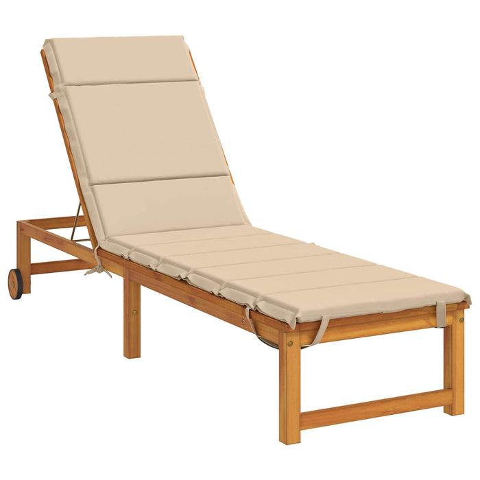 Perna pentru Șezlong GEMERT 100% Polyester Crem 200 x 50 x 3 cm - WALTI WALTI