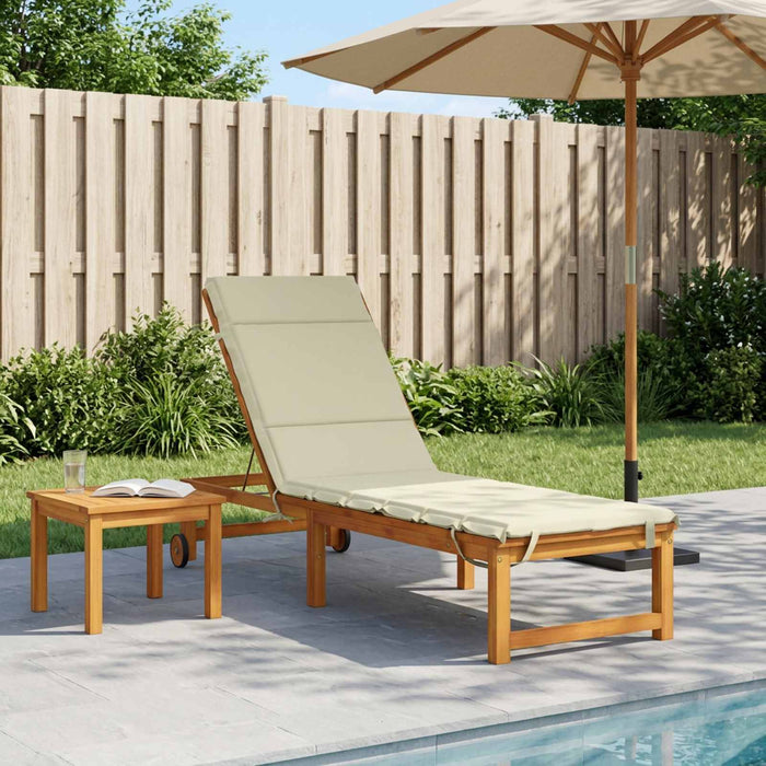Perna pentru Șezlong GEMERT 100% Polyester Crem 200 x 60 x 3 cm WALTI
