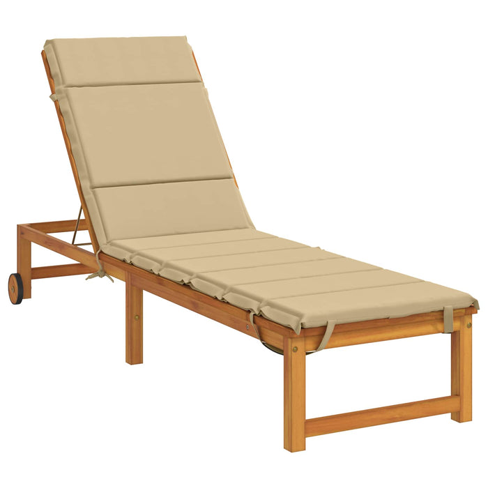Perna pentru Șezlong GEMERT 100% Polyester Bej 200 x 60 x 3 cm - WALTI WALTI